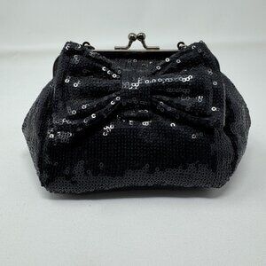 Rare Betsey Johnson Sequined Chain-Strap Mini Purse